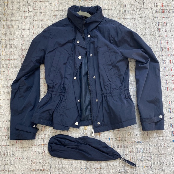 Via Spiga - packable water resistant jacket - navy - M - Picture 2 of 6